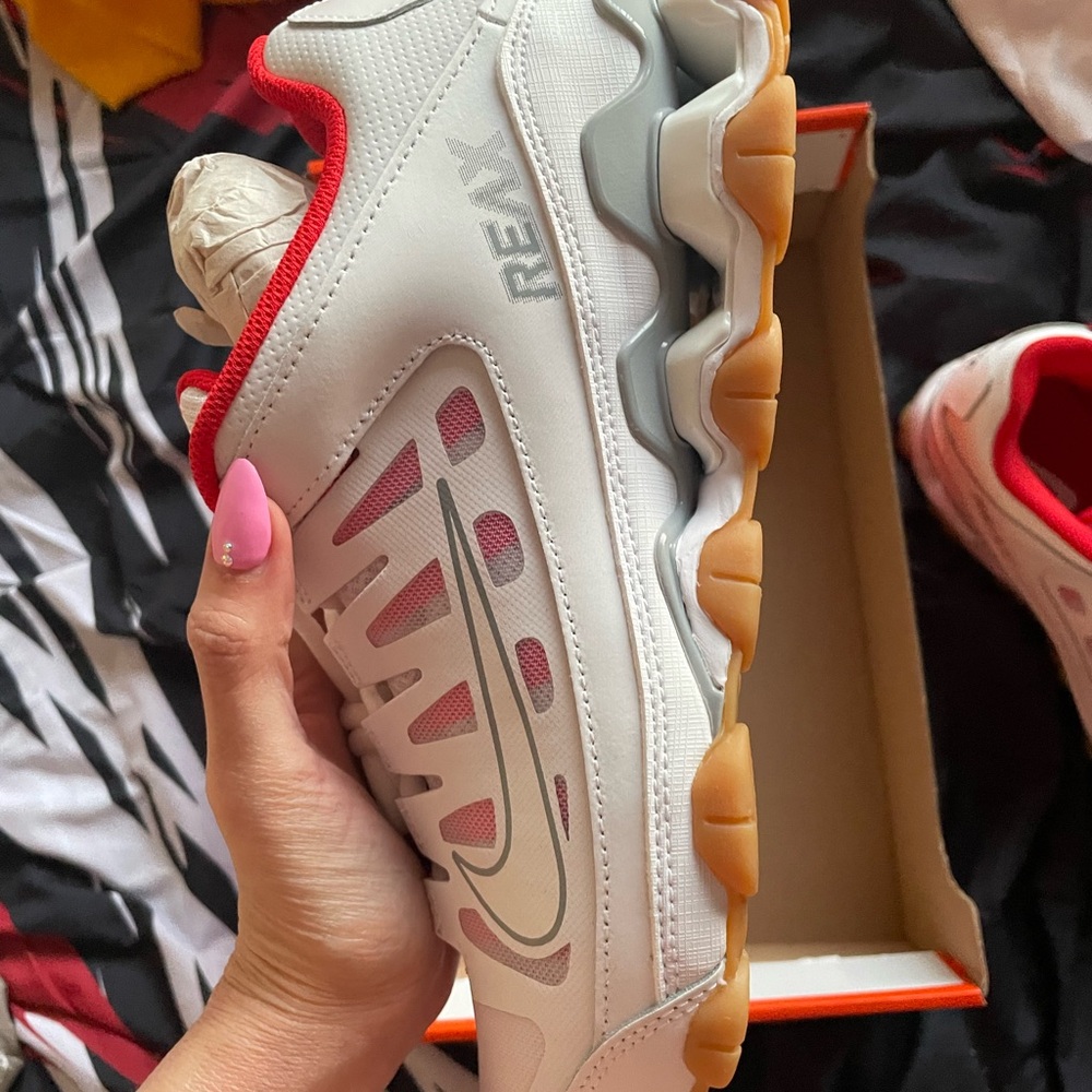 Nike White and Red Athletic Shoes - Picture 4 of 5